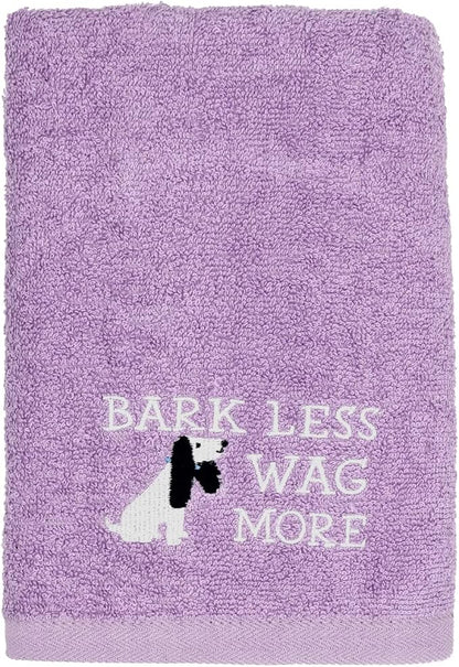 DAN RIVER Dog Towel - Pack of 1, 100% Cotton, 20x40, Ultra Soft 450 GSM, Super Absorbent & Quick Drying Towel for Dogs, Cats, and Other Pets, Crocus Petal.