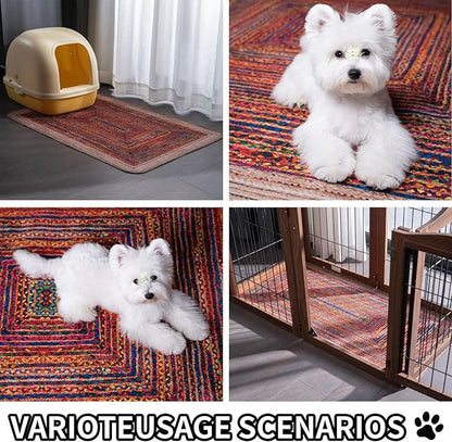 Washable Pee Pads for Dogs, Reusable Puppy Potty Training Pads, Ultra-Absorbent Thick Waterproof Leak-Proof Non-Slip Pads & Mat for Crate, Playpen, Floor, Whelping & Housebreaking , 2 Pack 36"x72"