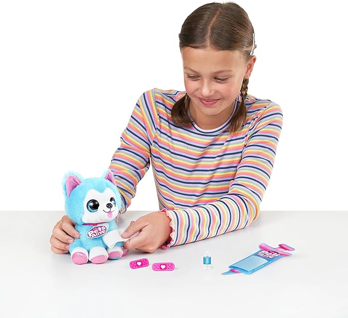 Pets Alive Pet Shop Surprise S3 Puppy Rescue (Yorkshire) by ZURU Surprise Puppy Plush, Ultra Soft Plushies, Compound Surprises Inside, Interactive Toy Pets, Electronic Speak and Repeat