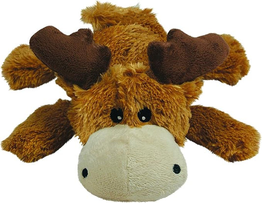 KONG Cozie Marvin Moose - Cute Dog Plush Toy for Indoor Play - Soft Chew Toy & Snuggle Buddy - with Squeaker, Durable Design & Minimal Stuffing - for Small Dogs