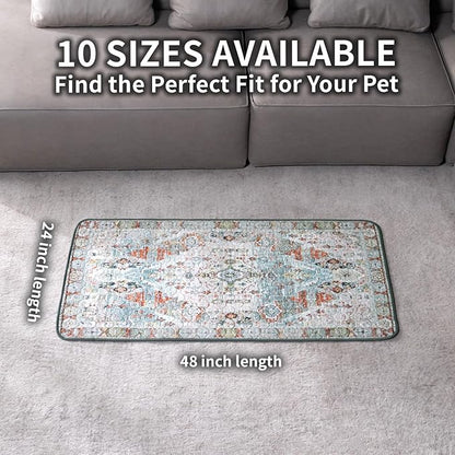 Dog Pee Pads Training Pads Upgrade Triple Thickness All-Purpose Super Absorbent & Leak-Proof, Quick Dry and Leak-Proof and Odor Control (Blue/White/Multi, 24" x48" x2PCS)