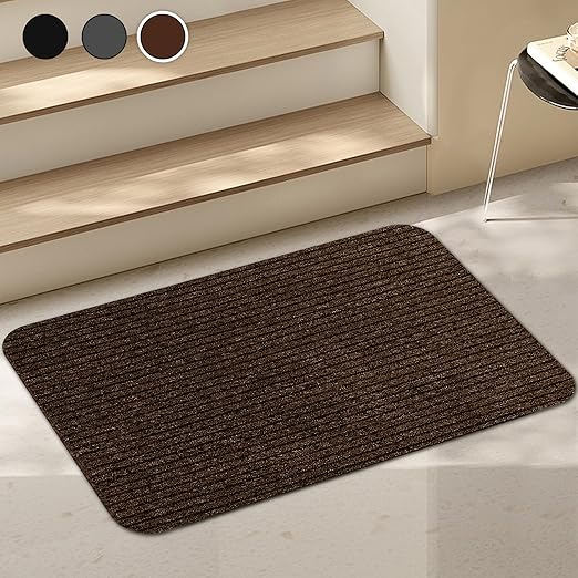 Stair Treads for Wooden Steps Carpet, Non-Slip Stair Runner Indoor Outdoor Stair Tread Mats Covers Pads, 19" x 31" Matching Landing Step Runner for Elders, Kids and Dogs (19" x 31", Brown)