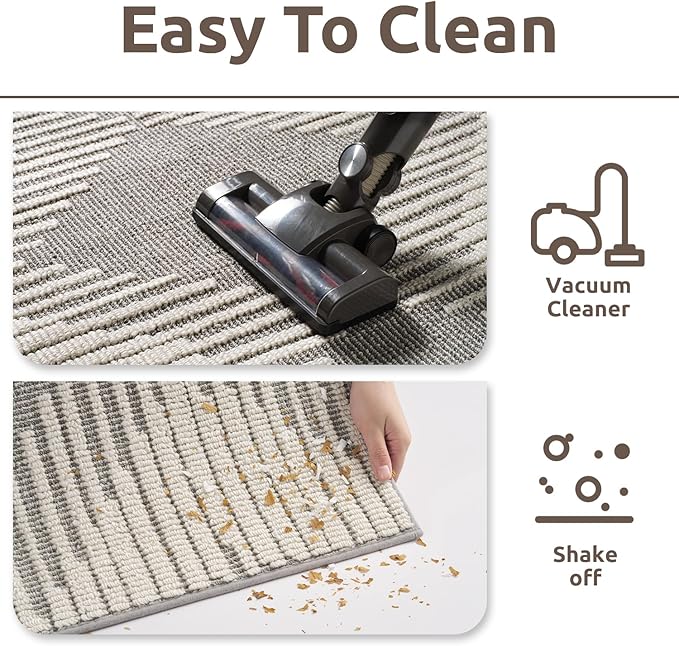 PADOOR 7PC Stair-Treads Non Slip, 3D Peel and Stick Stair Treads for Wooden Steps Indoor, Stair-Carpet Treads Washable Reusable Adhesive Stair-Runner Rugs for Kids and Dogs 8"x30" Grey