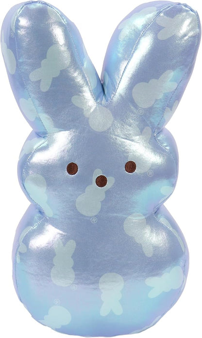 Animal Adventure | 15" Lamé Blue Bunny Peeps Plush | Easter Basket Stuffed Animals for Kids | Marshmallow Candy | Huggable Ultra Soft Plushie Stuffers Toy | Collectable Gifts | Aged 3+