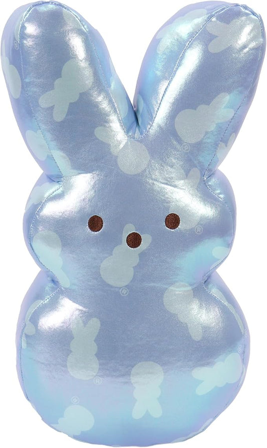 Animal Adventure | 15" Lamé Blue Bunny Peeps Plush | Easter Basket Stuffed Animals for Kids | Marshmallow Candy | Huggable Ultra Soft Plushie Stuffers Toy | Collectable Gifts | Aged 3+