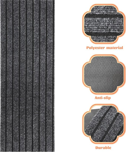 Outdoor Rug Indoor Outdoor Rugs Tread Stair Carpet Non-Skid Safety Rug Wood Steps Indoor Runners Dogs Cats Stair Rugs Keep Elders and Pets Safe Stair Treads Door Mats Outdoor