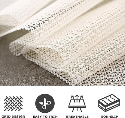 Non Slip Rug Pad Grippers 8 x 10 Ft for Hardwood Floors, Mattress Slide Stopper Thick Carpet Pads Gripper for Tile Floors,Rug Grip for Area Rug,Sofa,Bed,Chair,Cushion Keep Your Rugs Safe and in Place