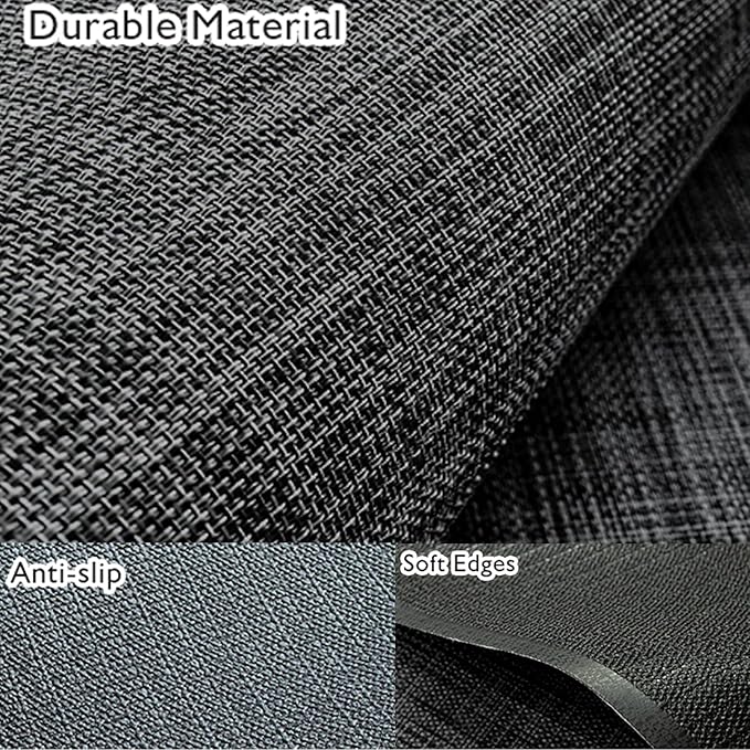 Sycoodeal Office Chair Mat for Hardwood & Tile Floor,Computer Gaming Chair Mat for Rolling Chairs Non-Curve, Anti-Slip, Heavy Duty Floor Protector for Home Office,Black (48" x 60")