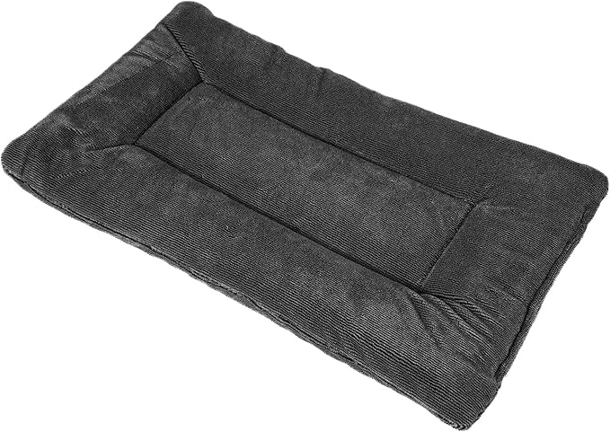 Petmate Aspen Pet Rectangular Kennel Mat, Dark Gray, for 19' Crates, 16.0" L x 9.0" W x 1.5" Th