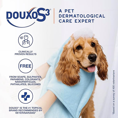 Douxo S3 Pyo Mousse, Contains 3% Chlorhexidine & 0.5% Ophytrium, Antiseptic & Hydrating, for Bacterial or Yeast Skin Infections, for Dogs, 5 fl. oz. (150mL)