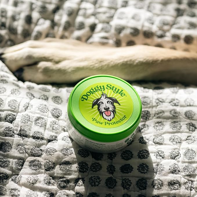 Dog Paw Balm – All Natural Pad Moisturizer for Dogs, Lick Safe Paw Wax for Dry Cracked Paws, Nose & Elbow Protection, Winter & Hot Pavement Relief