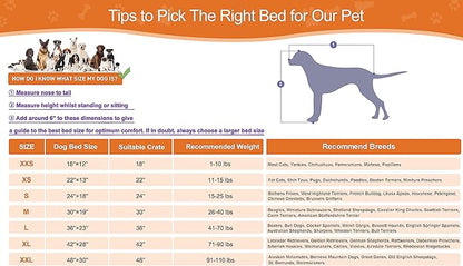 POCBLUE Washable Dog Beds for Crate, Small Plush Pet Mat for Cages, Anti-Slip Crate Pad for Outdoor/Indoor/Car Use, Comfy & Soft Kennel Pad for Dogs and Cats Up to 25 lbs, 23"x17", Brown