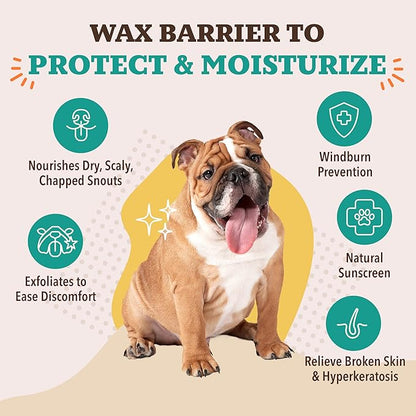 Natural Dog Company Snout Soother Travel Stick 4-Pack – 0.15 oz Chapstick-Size Sticks – Organic, Plant-Based, Lick-Safe Balm for Dry, Cracked, Crusty Noses – Value Bundle, Made in USA