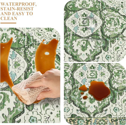 Ileading Anti Fatigue Kitchen Rugs Sets of 2 Cushioned Kitchen Mats for Floor Waterproof Kitchen Mat Set Non Slip Comfort Standing Mat for Kitchen, Office, Sink, Laundry