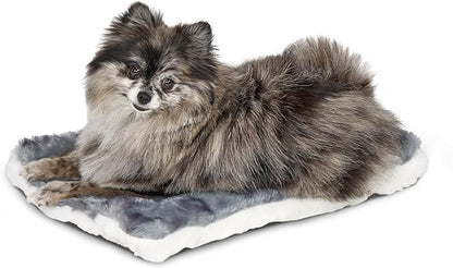 MidWest Homes for Pets Reversible Pet Bed; Machine Washable; Great for Toy Dog Breeds; Spotted Gray; 18"; 40218-FVGYS