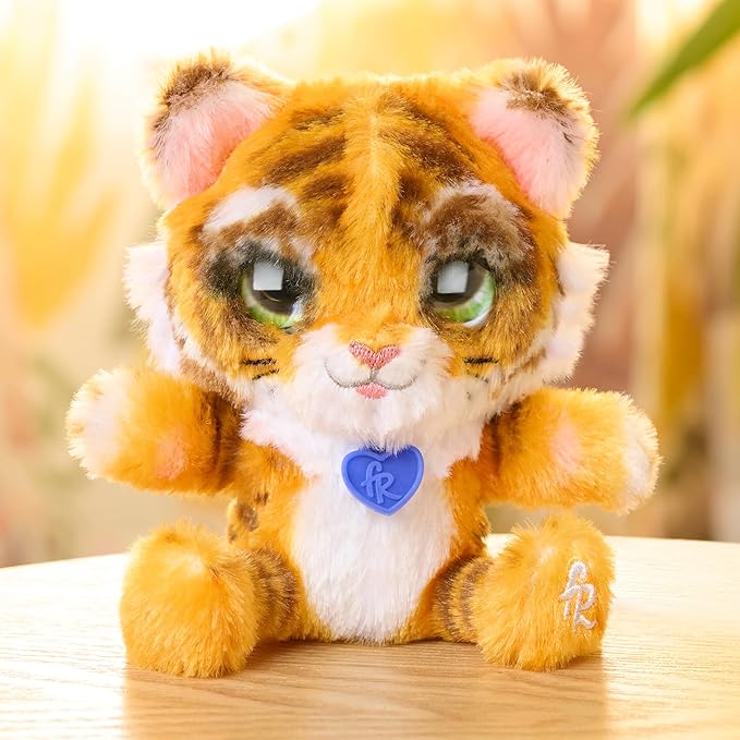 furReal My Minis Little Hugs Tiger, 4.5-inch Interactive Plush, Soft Stuffed Animal, Kids Toys for Ages 4 Up by Just Play