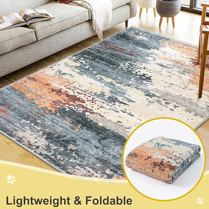 COMSLE Door Mat Soft Absorbent Indoor Front Entryway Rug Machine Washable Entrance Mats for Muddy Paws Non Slip Throw Rugs 24" x 36" Doormat for Inside Foyer Bedroom - Yellow