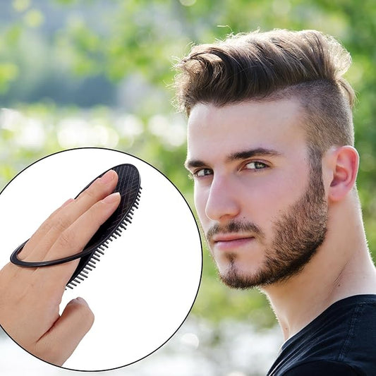 BBTO 12 Pieces Soft Portable Pocket Palm Combs Shampoo Comb Massager Hair Brushes Scalp Massager Hand Brush for Men Pets Home Office Travel