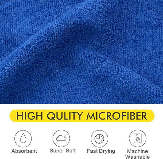 KinHwa Dog Towel Super Absorbent Pet Bath Towel Microfiber Dog Drying Towel for Small, Medium, Large Dogs and Cats 30inch x 50inch Dark-Blue