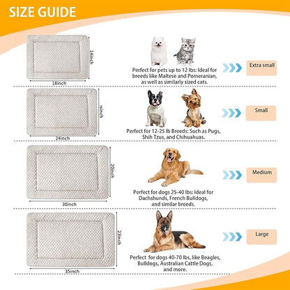 Dog Bed Mat (Light Brown, S(24"*18"*1.5"))