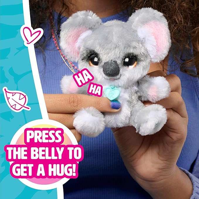 furReal My Minis Little Hugs Koala, 4.5-inch Interactive Plush, Soft Stuffed Animal, Kids Toys for Ages 4 Up by Just Play
