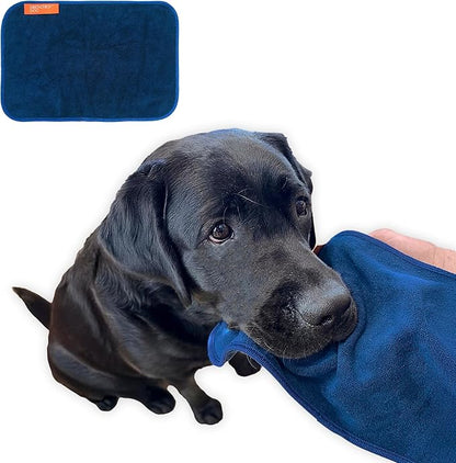 Microfiber Dog Face & Drool Towel (12.6 x 7.9 in) – Ultra Absorbent Dog Mouth Towel for Drool, Drinking Mess & Quick Cleanups