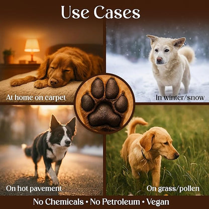 Dog Paw Balm for Dogs – Lick Safe Paw & Nose Balm for Dry, Cracked Paws, Non-Toxic Daily Paw Care, with Beeswax & Cocoa Butter (2oz) (60g)