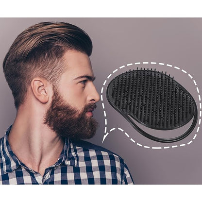 BBTO 12 Pieces Soft Portable Pocket Palm Combs Shampoo Comb Massager Hair Brushes Scalp Massager Hand Brush for Men Pets Home Office Travel