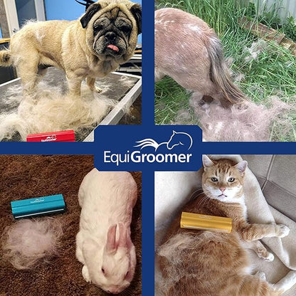 EasyGroomer Deshedding Brush for Dogs & Cats – Undercoat Grooming Tool for Short & Long Hair, Removes Loose Fur & Dirt, Reduces Shedding for Small & Large Pets, Lime