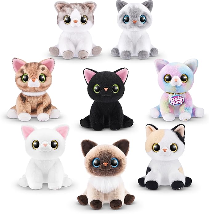 Pets Alive Smitten Kittens Surprise (British Shorthair Cat Sissy) by ZURU Nurture Play Soft Toy Unboxing Adopt Interactive 10 Sounds