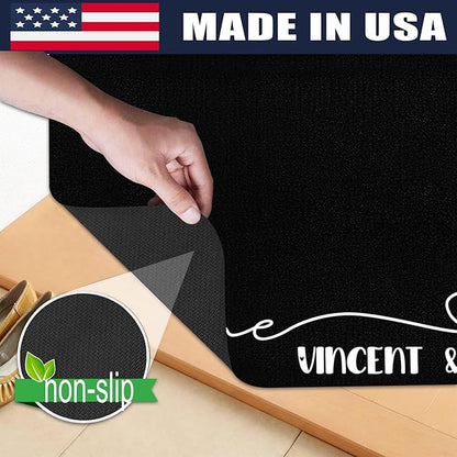 Custom Doormat with Family Name - Personalized Entryway Door Mat Front Door Mat for Outdoor Decor Entrance Mat Housewarming Gift with Anti-Slip Backing Design10