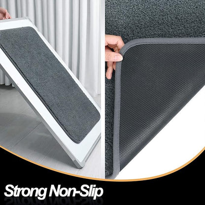 ITSOFT Dirt Trapper Indoor Door Mat & Entrance Rug for Wet Muddy Shoes and Pet Paws, Non-Slip Machine Washable, Shoe Scraper, Absorbent Welcome Dog Mat for Front Door, Entry Way (35x24, Gray)