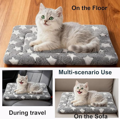 Dog Bed Mat - Reversible Dog Crate Bed Mats, Soft & Breathable Kennel Pad, Durable Crate Bed for Small Medium Large Dogs & Cats