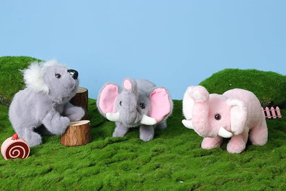 Hopearl Walking Koala Interactive Crawling Wild Animal Electronic Plush Toy Animated Gifts for Toddlers Birthday, Gray, 8''