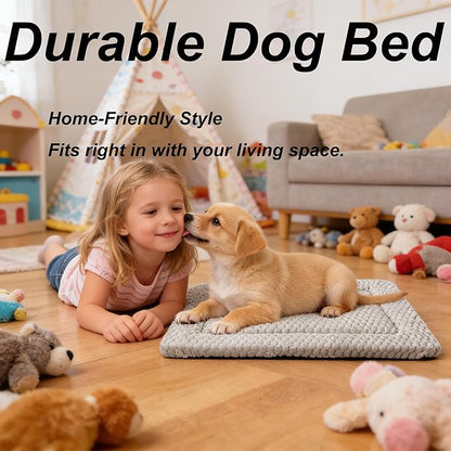 Dog Bed Mat (Light Brown, S(24"*18"*1.5"))