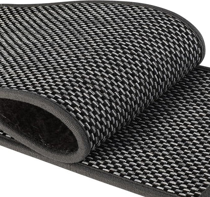 Stair Treads for Wooden Steps Indoor,8" X 30" (15 in Pack) Carpet Stair Treads for Wood Stairs, Machine Washable Stair Runners for Kids Elders and Pets,Black & Snow Spots