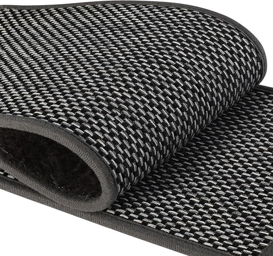 Stair Treads for Wooden Steps Indoor,8" X 30" (15 in Pack) Carpet Stair Treads for Wood Stairs, Machine Washable Stair Runners for Kids Elders and Pets,Black & Snow Spots