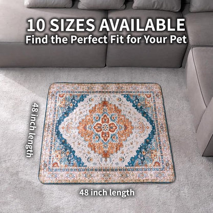 Washable Pee Pads for Dogs, Reusable Puppy Potty Training Pads, Ultra-Absorbent Thick Waterproof Leak-Proof Non-Slip Pads & Mat for Crate, Playpen, Floor, Whelping & Housebreaking , 2 Pack 48"x48"