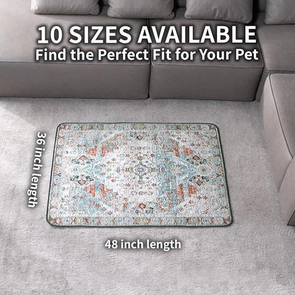 Dog Pee Pads Training Pads Upgrade Triple Thickness All-Purpose Super Absorbent & Leak-Proof, Quick Dry and Leak-Proof and Odor Control (Blue/White/Multi, 36" x48"x2PCS)