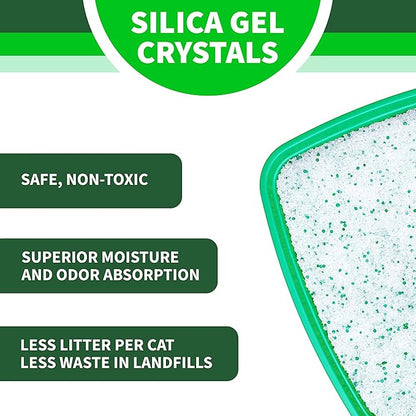 Litter Pearls Crystal Clear Unscented Non-Clumping Crystal Cat Litter with Odorbond, 7 lb
