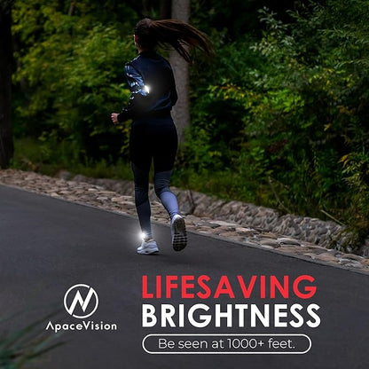 LED Safety Light (2 Pack) - Clip On Strobe/Running Lights for Runners, Dog, Bike, Walking, Boat, Kayak, Stroller and More - High Visibility Accessories for Your Reflective Gear, Bicycle