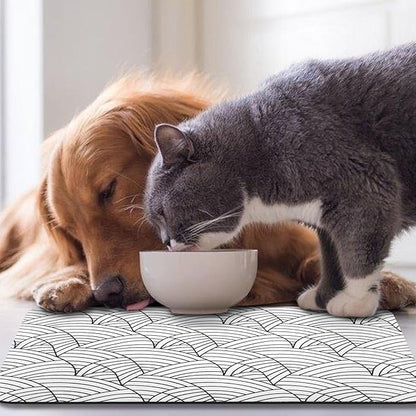 Bohemia Waterproof Pet Feeding Mats - 16 * 24 inch for Dog and Cat Food and Water Bowls