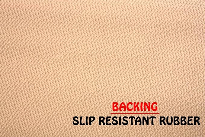 Pet Paw and Bone Design Brown Aqua Blue Printed Slip Resistant Rubber Back Latex Runner Rug (Brown Teal, 23" x 7')