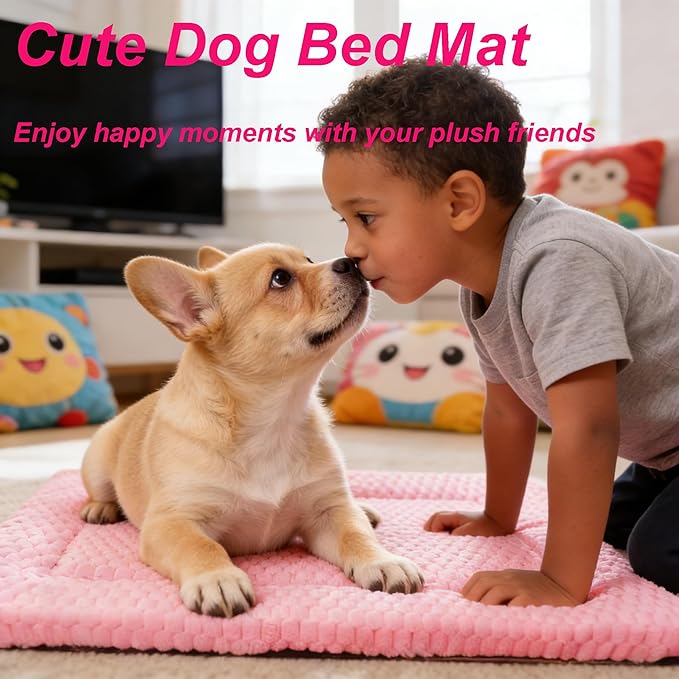 Dog Bed Mat - Reversible Dog Crate Bed Mats, Soft & Breathable Kennel Pad, Durable Crate Bed for Small Medium Large Dogs & Cats