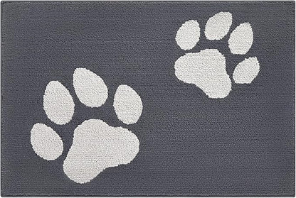 FONEYI Indoor Door Mat, 36"x59" Dog Mats for Muddy Paws, Rubber Backing Non Slip Super Absorbent Washable Entryway Rug, Low-Profile Front Back Door Mats, Inside Floor Doormats for Entryway, Dark Grey