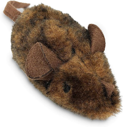 OurPets Play-N-Squeak Mouse Hunter Cat Toys (Interactive Cat Toy & Catnip Toy with Real Mouse Electronic Sound) Perfect Toys for Indoor Cats with Catnip