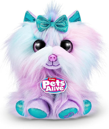 Pets Alive Pet Shop Surprise S3 Puppy Rescue (Yorkshire) by ZURU Surprise Puppy Plush, Ultra Soft Plushies, Compound Surprises Inside, Interactive Toy Pets, Electronic Speak and Repeat