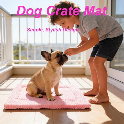 Dog Bed Mat - Reversible Dog Crate Bed Mats, Soft & Breathable Kennel Pad, Durable Crate Bed for Small Medium Large Dogs & Cats