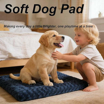 Dog Bed Mat - Reversible Dog Crate Bed Mats, Soft & Breathable Kennel Pad, Durable Crate Bed for Small Medium Large Dogs & Cats