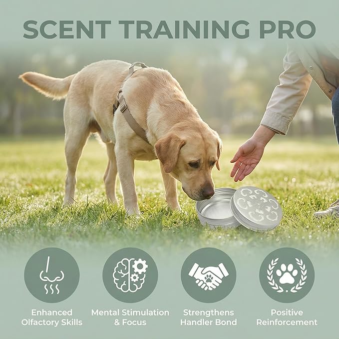 3 Pack Dog Scent Training Kit Nosework Containers for Dogs, Nose Work Supplies for Scent Training, Aluminum Dog Scent Boxes
